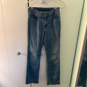 Levi's Women's Straight Leg Blue Denim Jeans